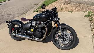 2020 Triumph Bonneville Bobber TFC [upl. by Boland]