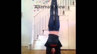 Headstand with eagle legs tutotorial [upl. by Esyla]