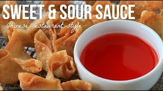 Chinese Restaurant Style Red Sweet amp Sour Sauce Recipe [upl. by Thorpe]