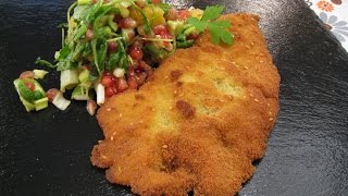 Escalope de calamar con ensalada de naranjas [upl. by Hogle263]