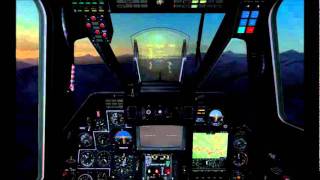 Kamov KA50 Night Flight and Landing DCS Blackshark Simulator [upl. by Nabila662]