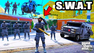 Franklin Upgrade His House To SWAT Headquarters In GTA 5  SHINCHAN and CHOP [upl. by Aniger]