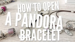 How To Open A PANDORA Bracelet  Tips for Beginners [upl. by Ahseei]