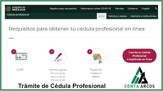 Trámite de Cédula Profesional Video Tutorial [upl. by Naeloj]