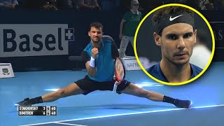 Grigor Dimitrov  Top 10 Defensive Points Scrambling Mode [upl. by Nawuj228]