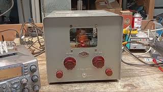 Gonset 6 Meter VHF Tube Amplifier Demonstration very rare [upl. by Anaerdna]