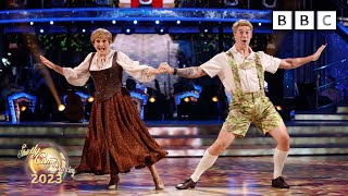 Angela Rippon and Kai Widdrington Quickstep to DoReMi by Julie Andrews ✨ BBC Strictly 2023 [upl. by Anela]