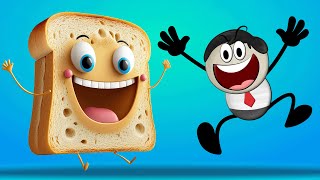 What if we Converted into a Bread  more videos  aumsum kids children cartoon whatif [upl. by Meehaf]