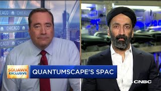 QuantumScape CEO Jagdeep Singh on going public through a SPAC deal [upl. by Erreit]