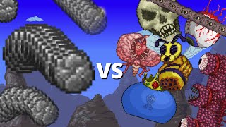 Boulder vs PreHardmode Bosses  Terraria 1405 [upl. by Drewett]