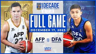 AFP Cavaliers vs DFA Emissaries FULL GAME – December 17 2023  UNTV Cup Season 10 [upl. by Eremehc412]