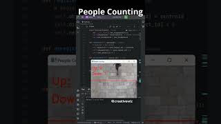 Python  Create People Counting app using python  python tutorial python pygame [upl. by Tletski]