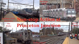 NonStop Action at Princeton Junction Meets Last Runs the Dinky amp More [upl. by Notnil106]