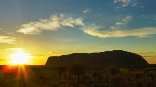 Amazing Sunset at Uluru Ayers Rock  AUSTRALIA [upl. by Prosser905]