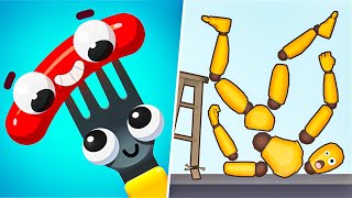 FORK N SAUSAGE vs RAGDOLL BREAK New UPDATE  All Levels Gameplay Android iOS [upl. by Rossen]