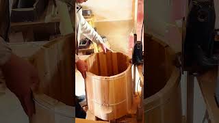 Manufacturing process of the wooden rice cooker [upl. by Namhcan]