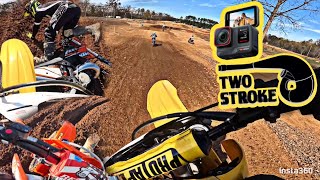 2Strokes at Wmmx BIG CRASHES BIG RUTS amp BIG FUN  Insta360 AcePro 4k 316Media Flowyzn5k [upl. by Ahsykal]