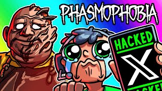 Phasmophobia  Noglas X Account Gets Hacked Mid Hunt [upl. by Ellirpa]