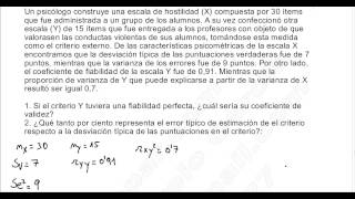 COEFICIENTE DE VALIDEZ Y CORRECCIÓN DE LA ATENUACIÓN VALIDEZ PSICOMETRÍA I [upl. by Aloisia755]