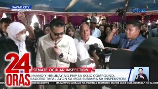 24 Oras Part 3 Ilang senador naginspeksyon sa KOJC atbp [upl. by Aerdnael]