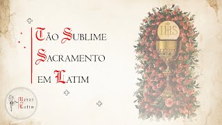 Tão Sublime Sacramento em Latim Tantum Ergo Sacramentum  Rezar em Latim [upl. by Ennayar]