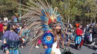 peregrinación de las Danzas en Tlatelolco a la basílica de Guadalupe 2023 [upl. by Lilybelle]