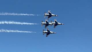 Best of Air Force Thunderbirds KC Air Show 2022  high speed passes amp precision flying in 4K [upl. by Anaehs]