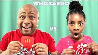 Whizzaroo Chickfila VS McDonalds Food Challenge [upl. by Yrohcaz14]