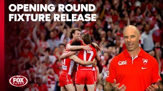 Fixture drop ⚠️ ‘Absolute winwin’ Swans CEO backs in AFL’s ‘Opening Round’ for 2025  Fox Footy [upl. by Crescin]