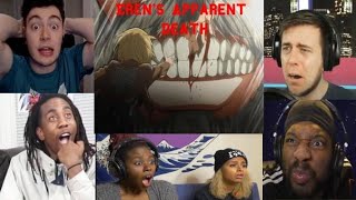 Best Reactions to Erens Apparent Death and Killing of the Cadets Compilation  AoT S1E5 [upl. by Auahsoj121]