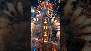 2024 Burj Khalifa Fireworks shorts dubai newyear [upl. by Lenka629]