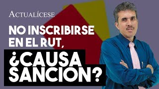 ¿Cómo se liquida la sanción por no inscribirse en el RUT [upl. by Marjana]