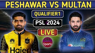 PSL Live Peshawar Zalmi Vs Multan Sultans Qualifier 1 Live Commentary  PZ Vs MS  UH Sports [upl. by Nairehs]