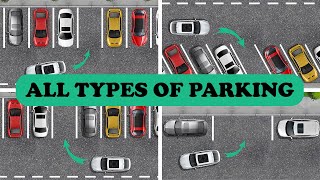 ALL TYPES of Parking in ONE Video ParallelStraightAngle Parking [upl. by Ileray]