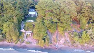 Beach erosion Lake Michigan [upl. by Dunn]