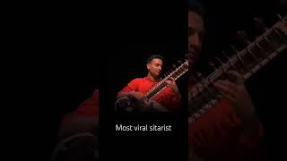 most viral sitarist risabh sharma ❤️🙏sitar trending [upl. by Connelley]