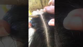 How to ventilate a closure beauty lifehacks hairstyling closure [upl. by Epp698]