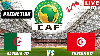 Algeria vs Tunisia CAF U17 Africa Nations Cup 2024 Qualifiers Commentary Score amp Highlights [upl. by Boleslaw329]