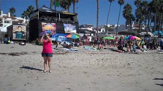 San Clemente Seafest Josh Baxter Surfing Cameo by Captain Jack Sparrow [upl. by Barbur]