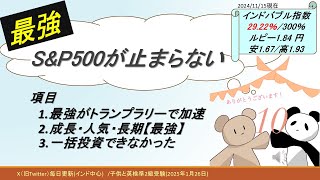 最強SampP500が止まらない【インドバブル指数2922％300％】 [upl. by Peisch686]