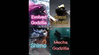 Evolved Godzilla Vs Space Godzilla Vs Shimo Vs Mecha Godzilla monsterverse godzilla shimo toho [upl. by Gyatt]