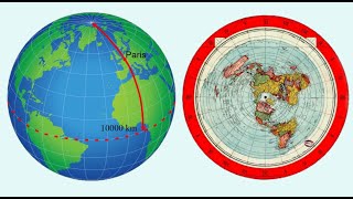 Die Entfernung vom Nordpol zum Äquator  ein Problem für die flache Erde [upl. by Ileana532]