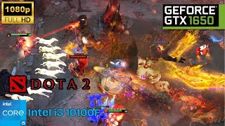 Intel i3 10100F  GTX 1650 4GB  DOTA 2 1080p High [upl. by Siloam]