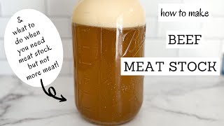 Beef Meat Stock Recipe  Bumblebee Apothecary [upl. by Kissel]