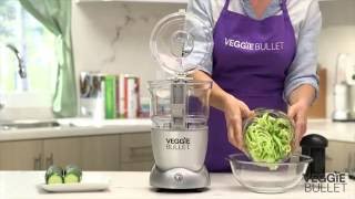 Veggie Bullet Spiralizer  Zucchini Noodles [upl. by Camden]