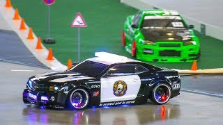 RC MODEL DRIFT CARS IN MOTION RC CHEVROLET CAMARO POLICE DRIFT CAR REMOTE CONTROL [upl. by Shea]