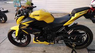 Kawasaki Z300 สีเหลืองปี 2015 [upl. by Heber511]