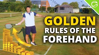 Tennis Forehand Technique  Five Golden Rules [upl. by Netta239]