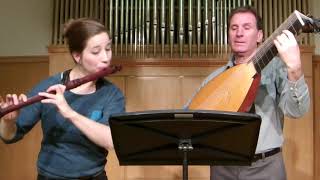 HOTTETERRE Gavotte in Dmajor Op 1 no 2 Johanna Bartz traverso amp Peter Croton lute [upl. by Aranat]