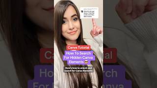 How To Search amp Unlock Canva Element Sets canvatips canvatutorial [upl. by Joannes]